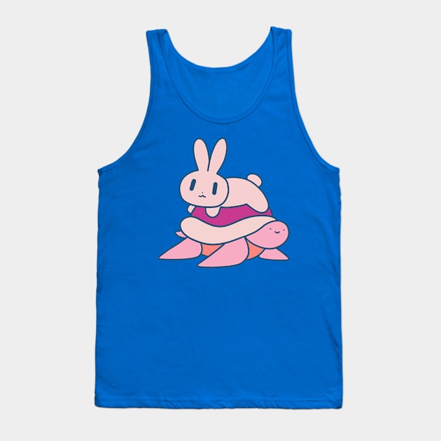 Bunny and Turtle Tank Top by saradaboru